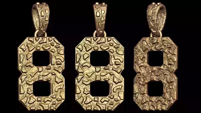 Plain Gold Nugget Number 8