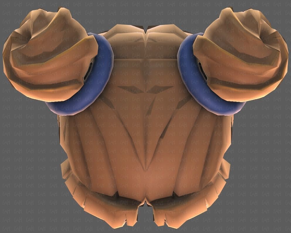 Base Hair for girl V03 Low-poly 3D model_35