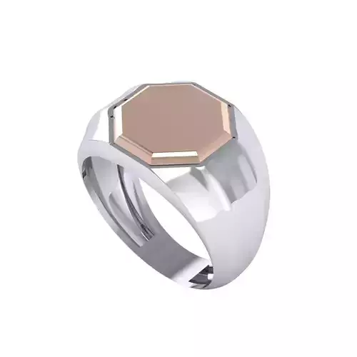 Man ring 3D printable for gold and silver