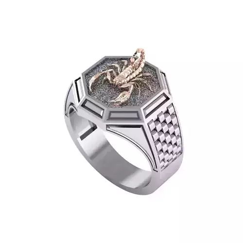 Man ring 3D printable for gold and silver 3D print model