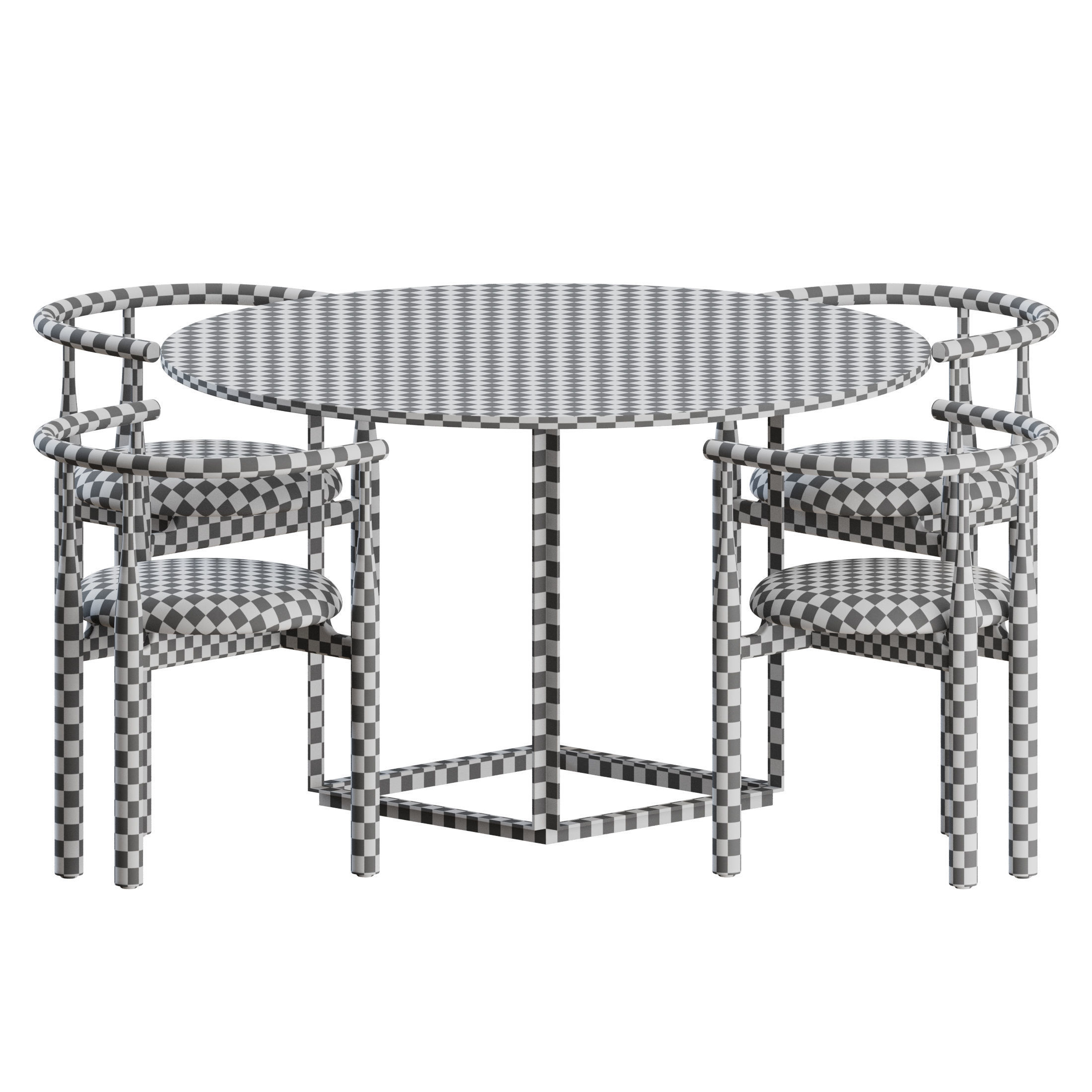Dining Set 01 by New Works 3D model_1