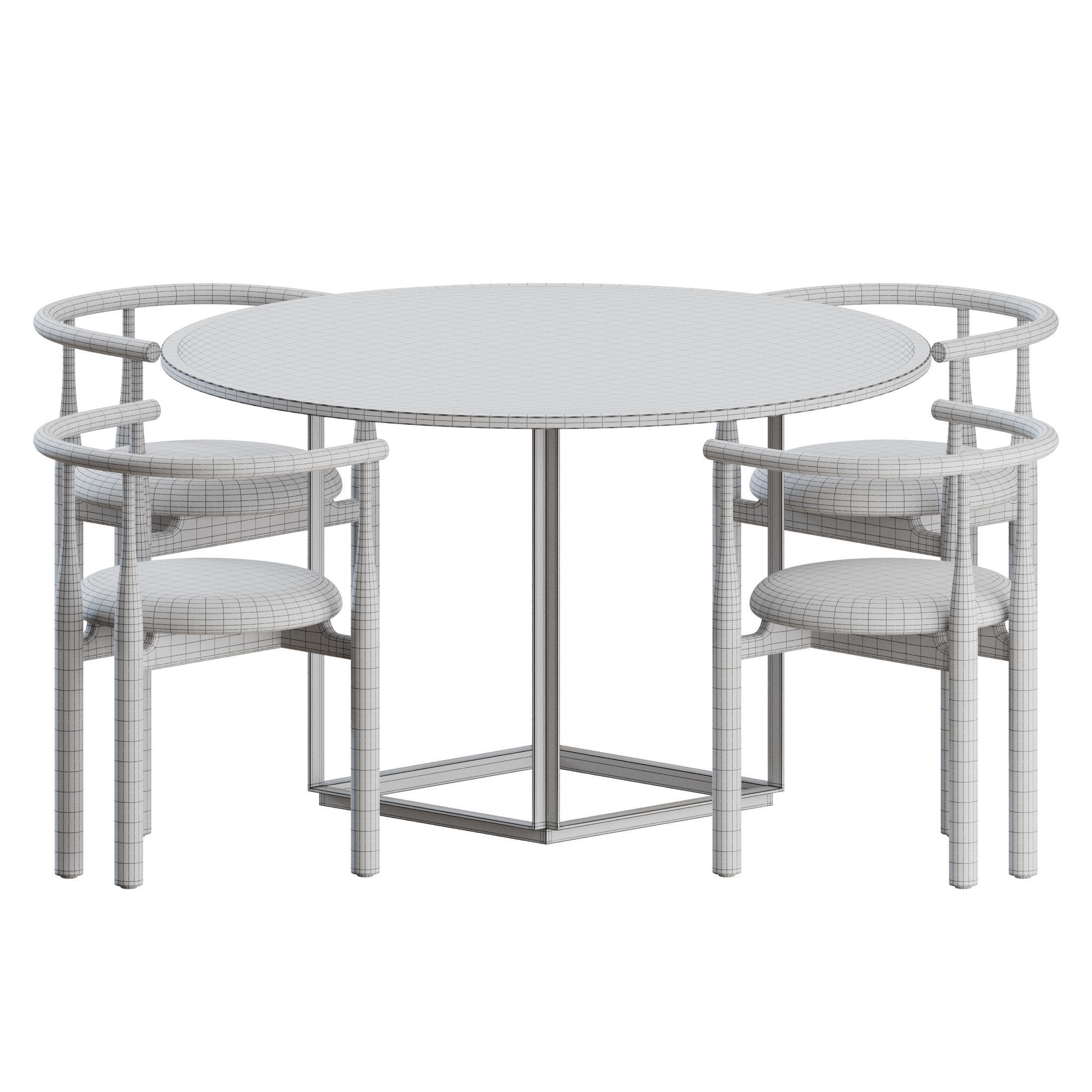 Dining Set 01 by New Works 3D model_2