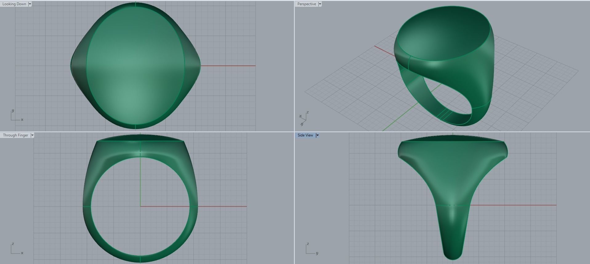 Man ring 3D printable for gold and silver 3D print model_2
