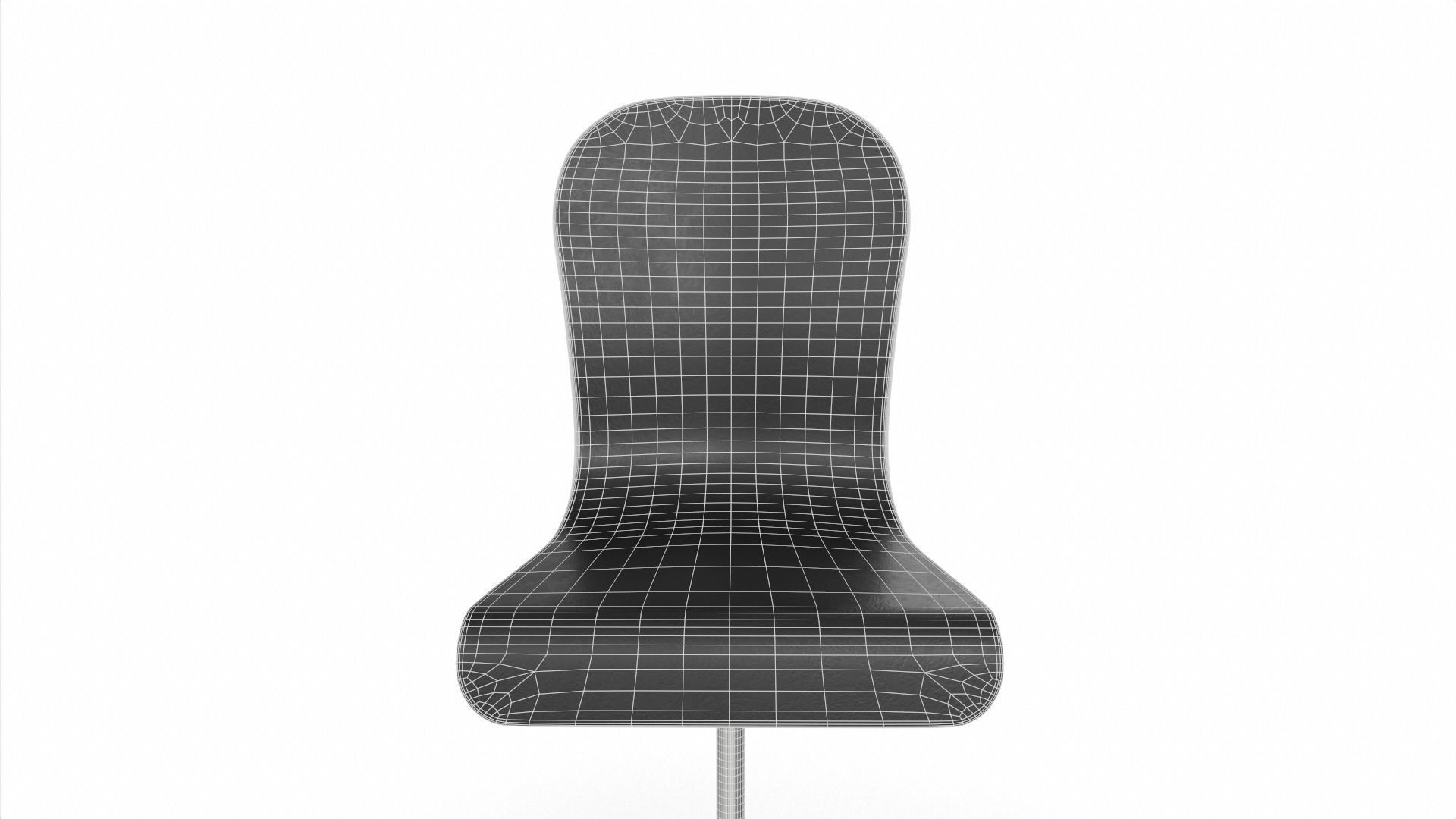 Bentwood Chair Low-poly 3D model_6