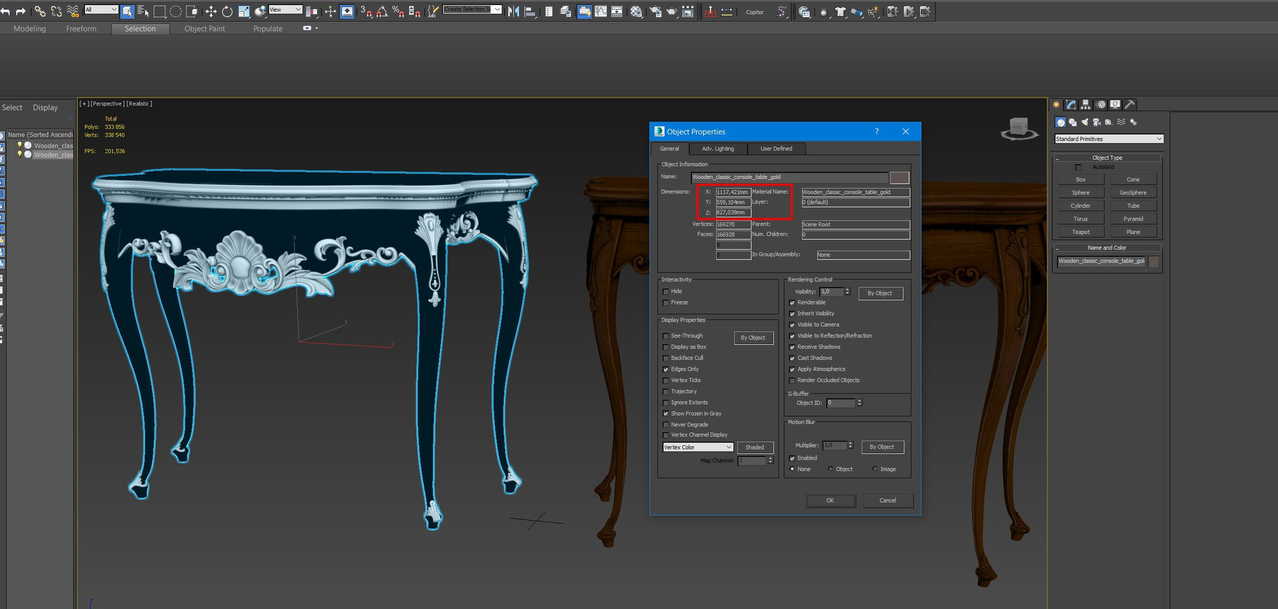 Wooden classic console table 01 01 3D model_25
