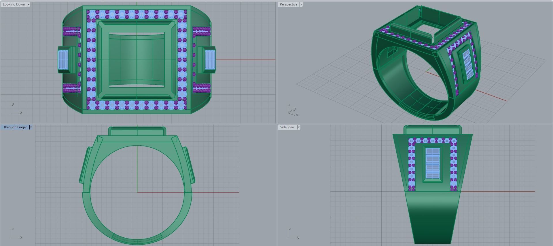 Man ring 3D printable for gold and silver 3D print model_2