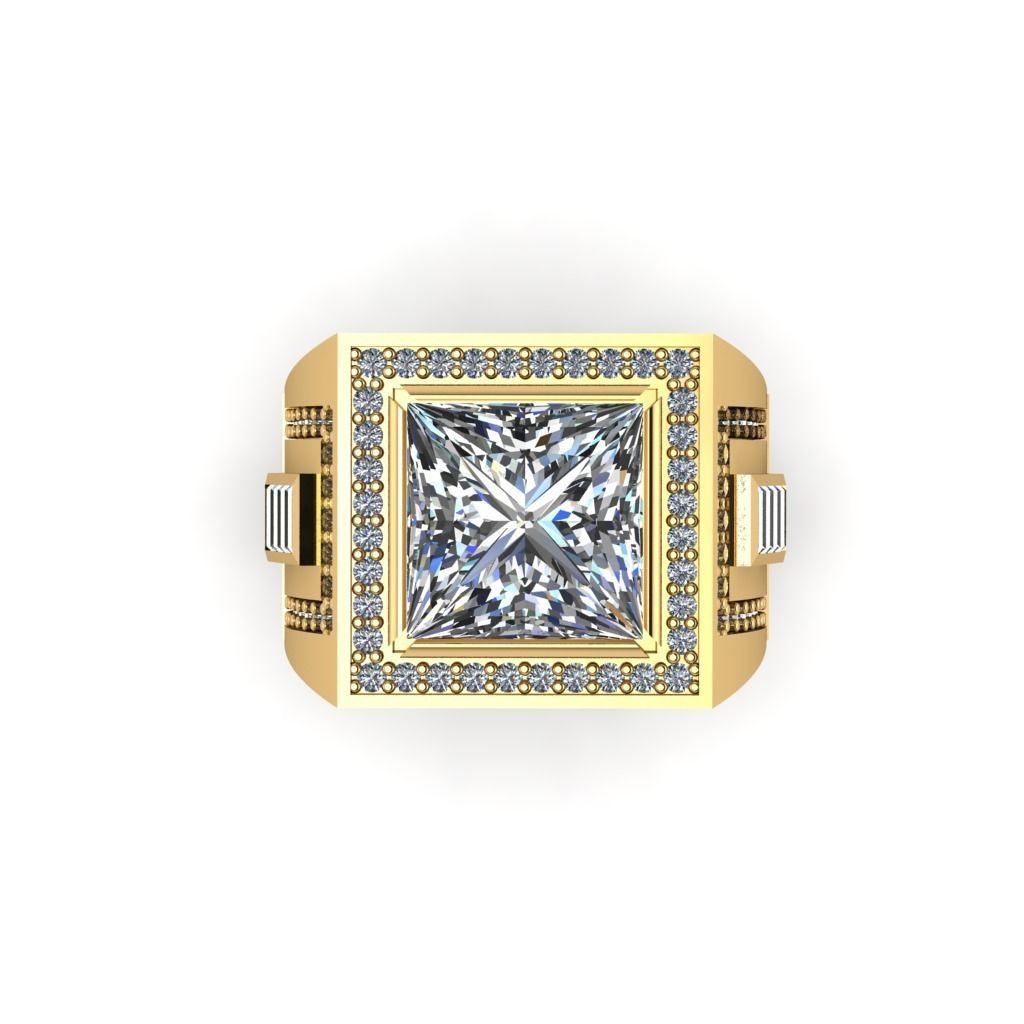 Man ring 3D printable for gold and silver 3D print model_1