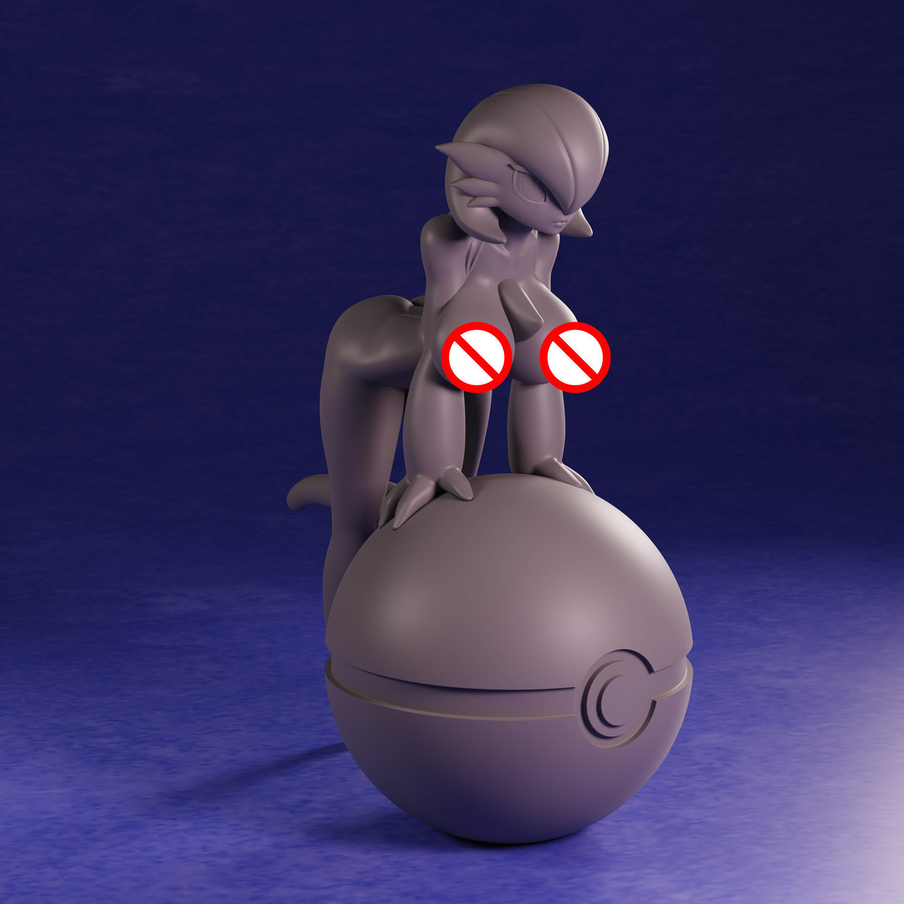 Pokemon Gardevoir R18 3D print model_1