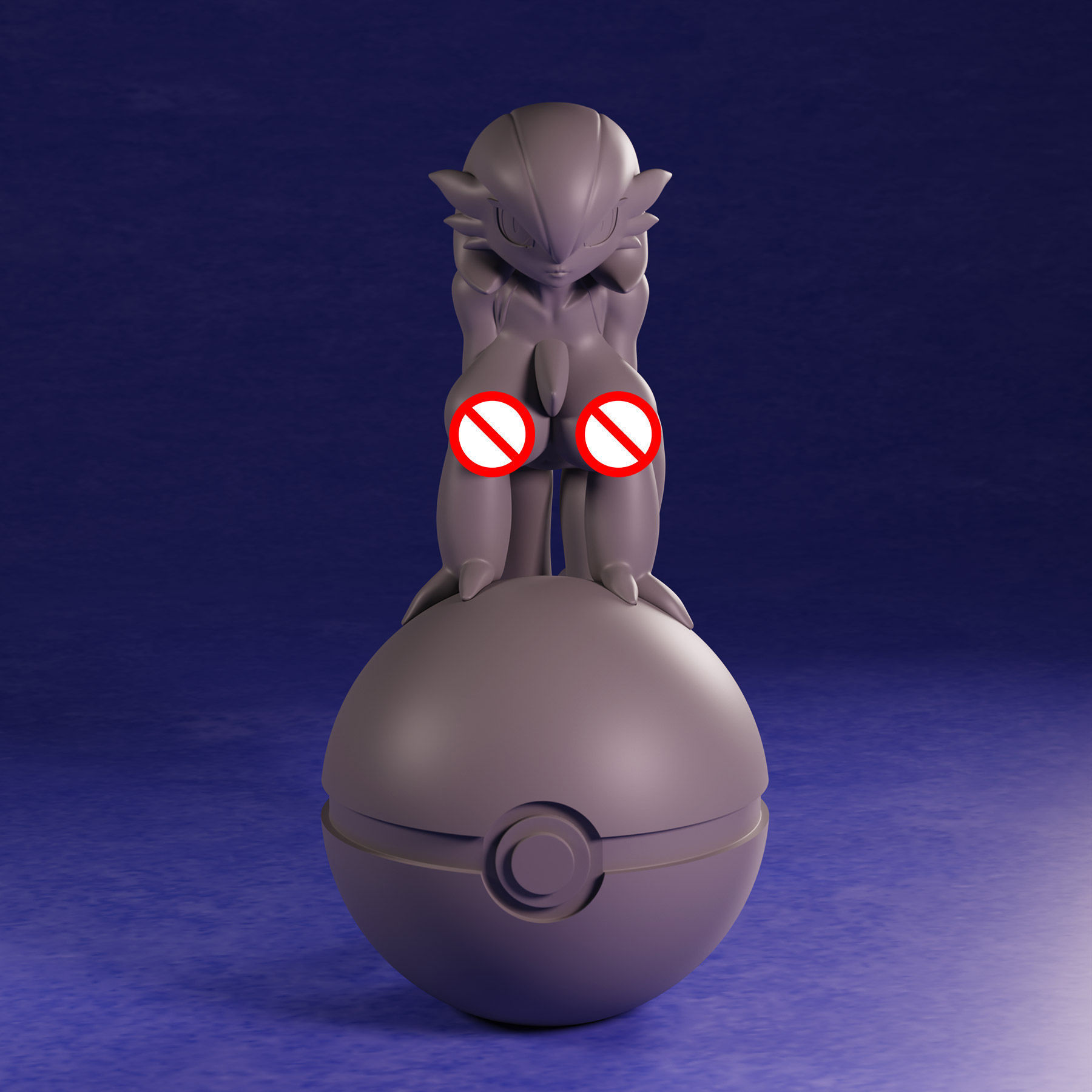 Pokemon Gardevoir R18 3D print model_11