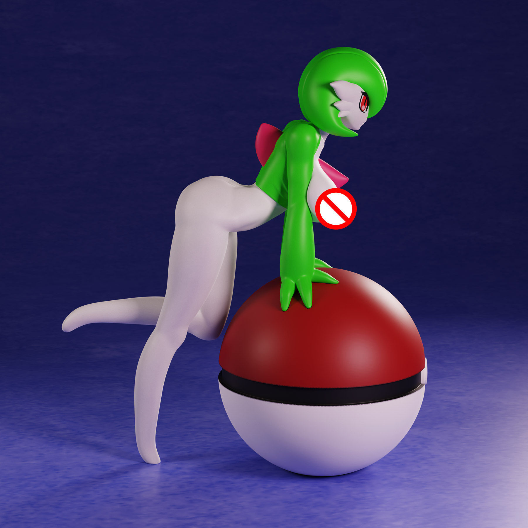 Pokemon Gardevoir R18 3D print model_2