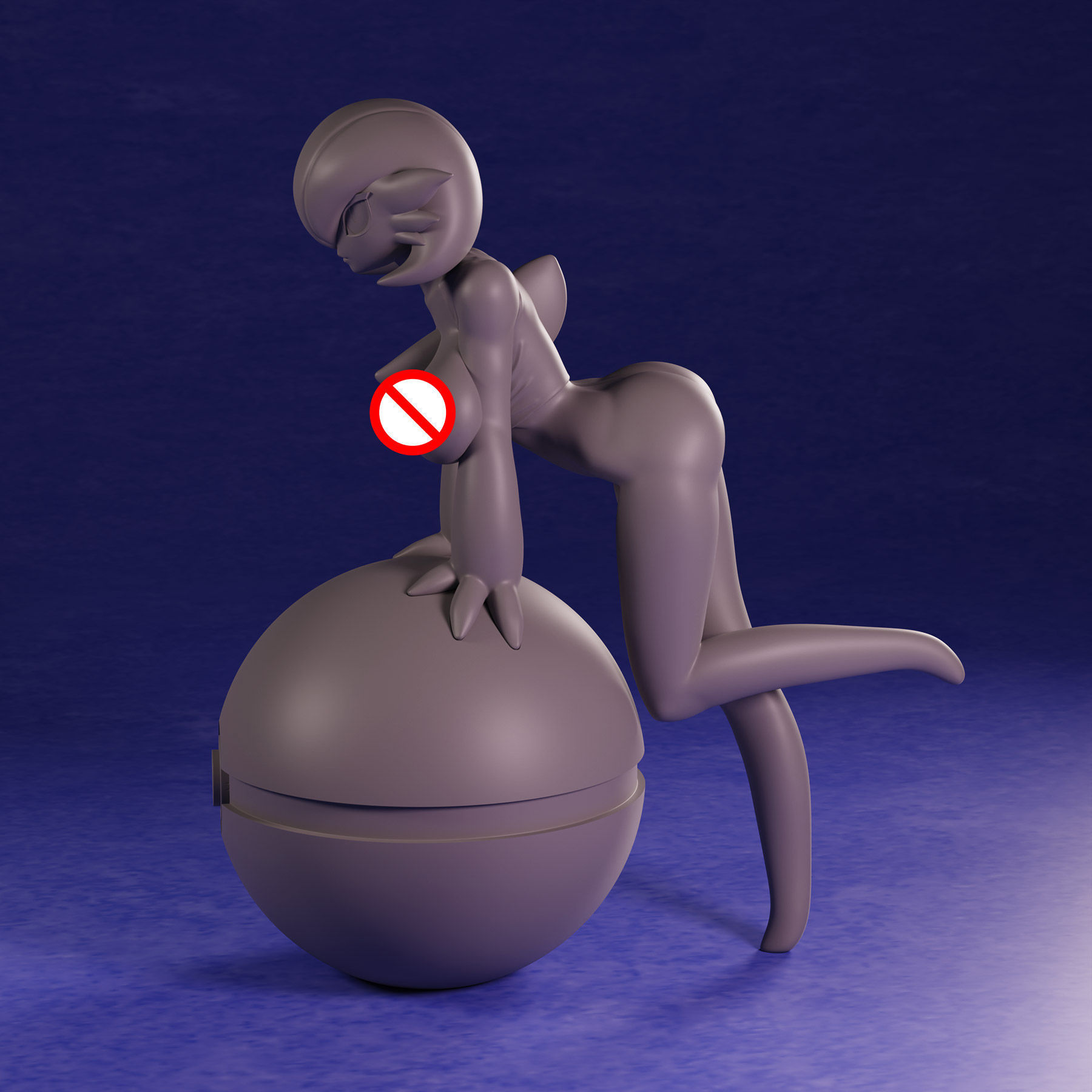 Pokemon Gardevoir R18 3D print model_9