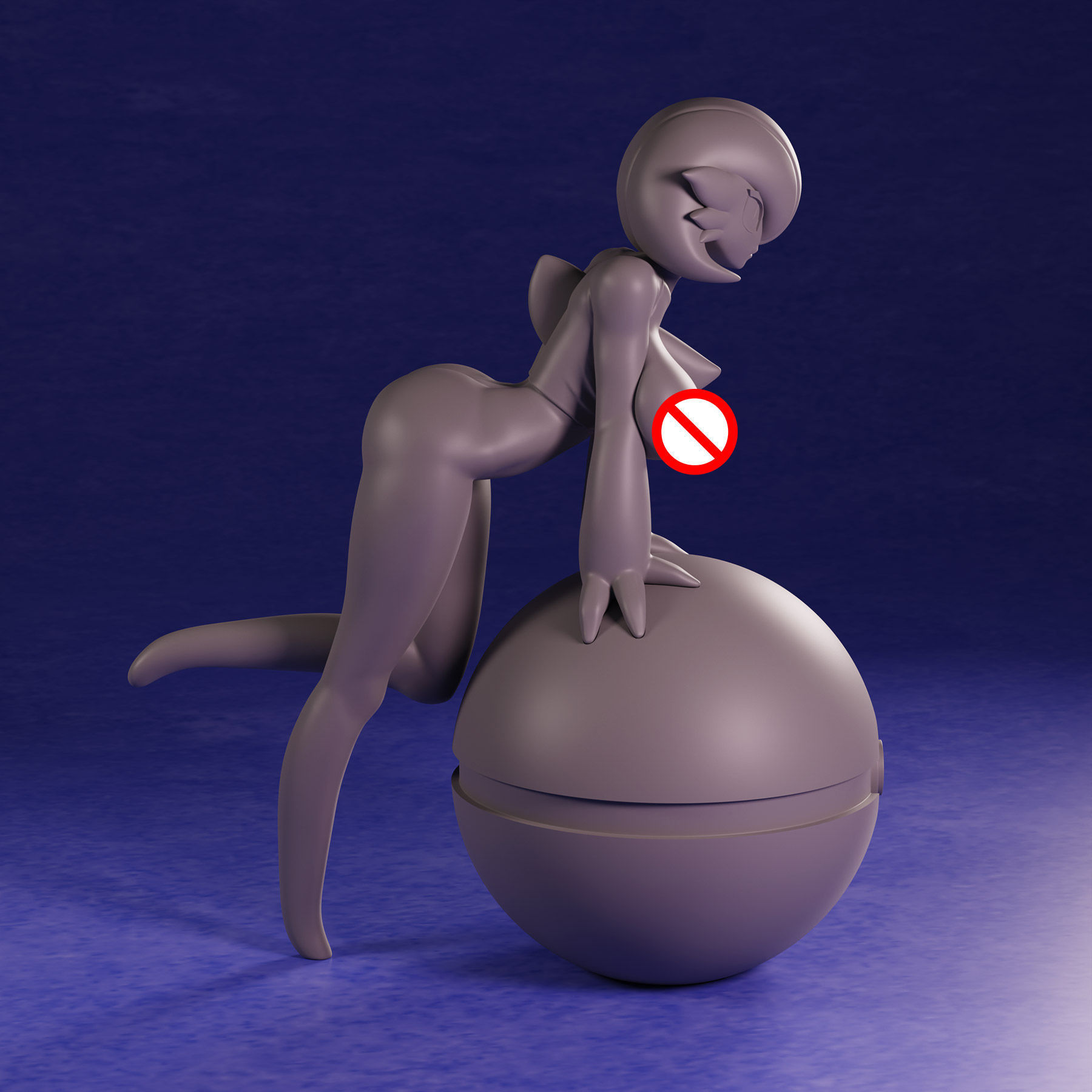 Pokemon Gardevoir R18 3D print model_3