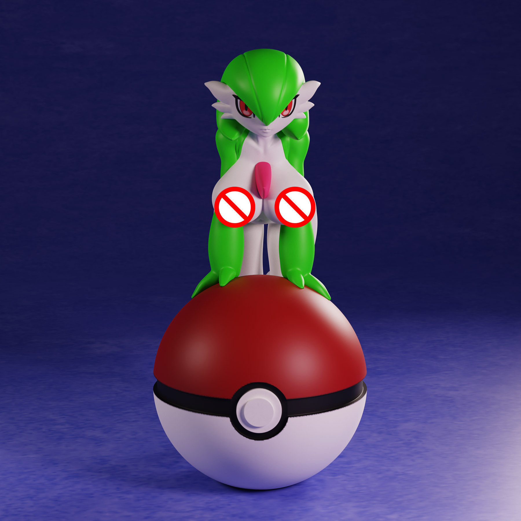 Pokemon Gardevoir R18 3D print model_10