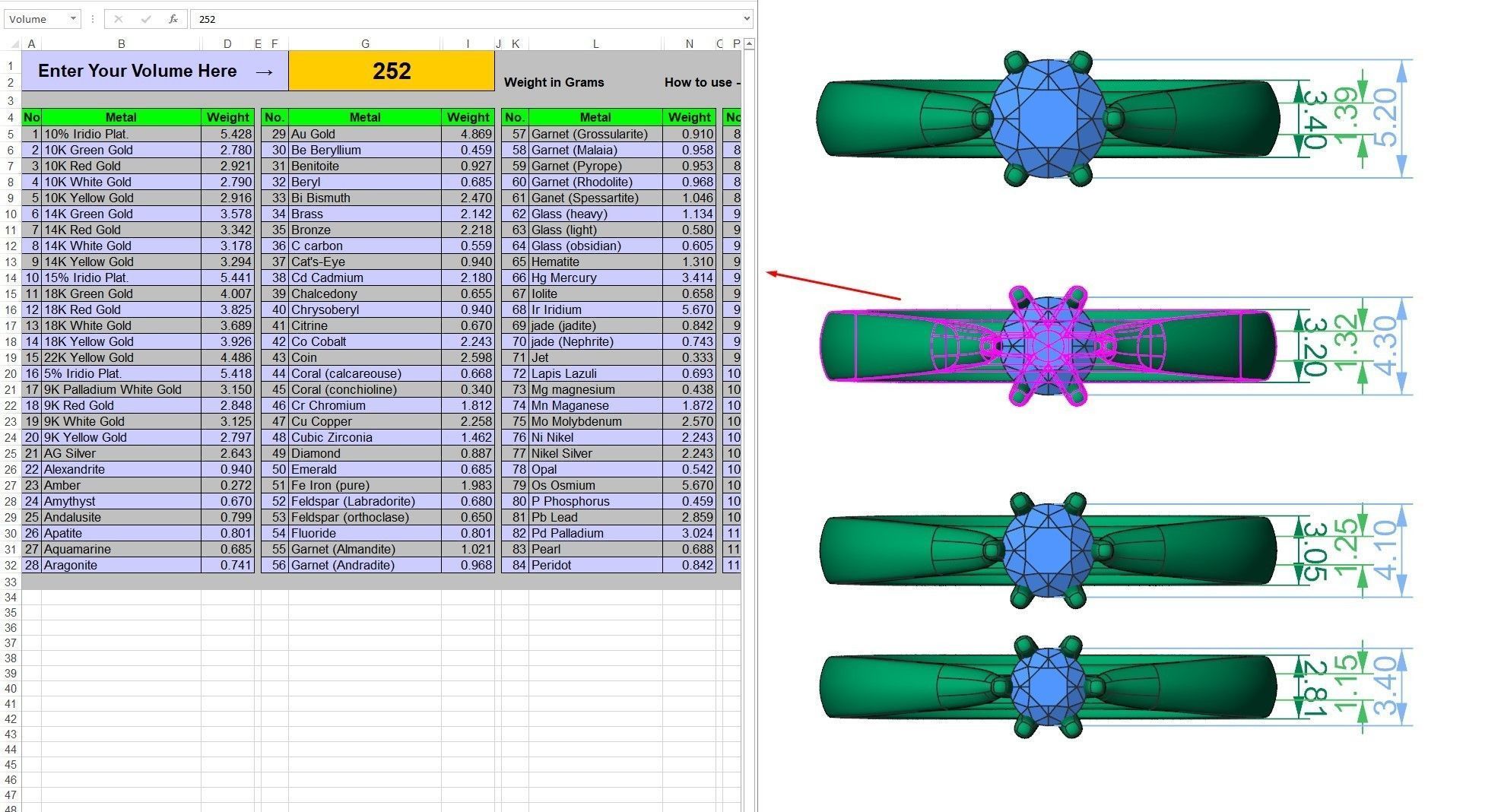 Solitaire ring N15 3D print model_42