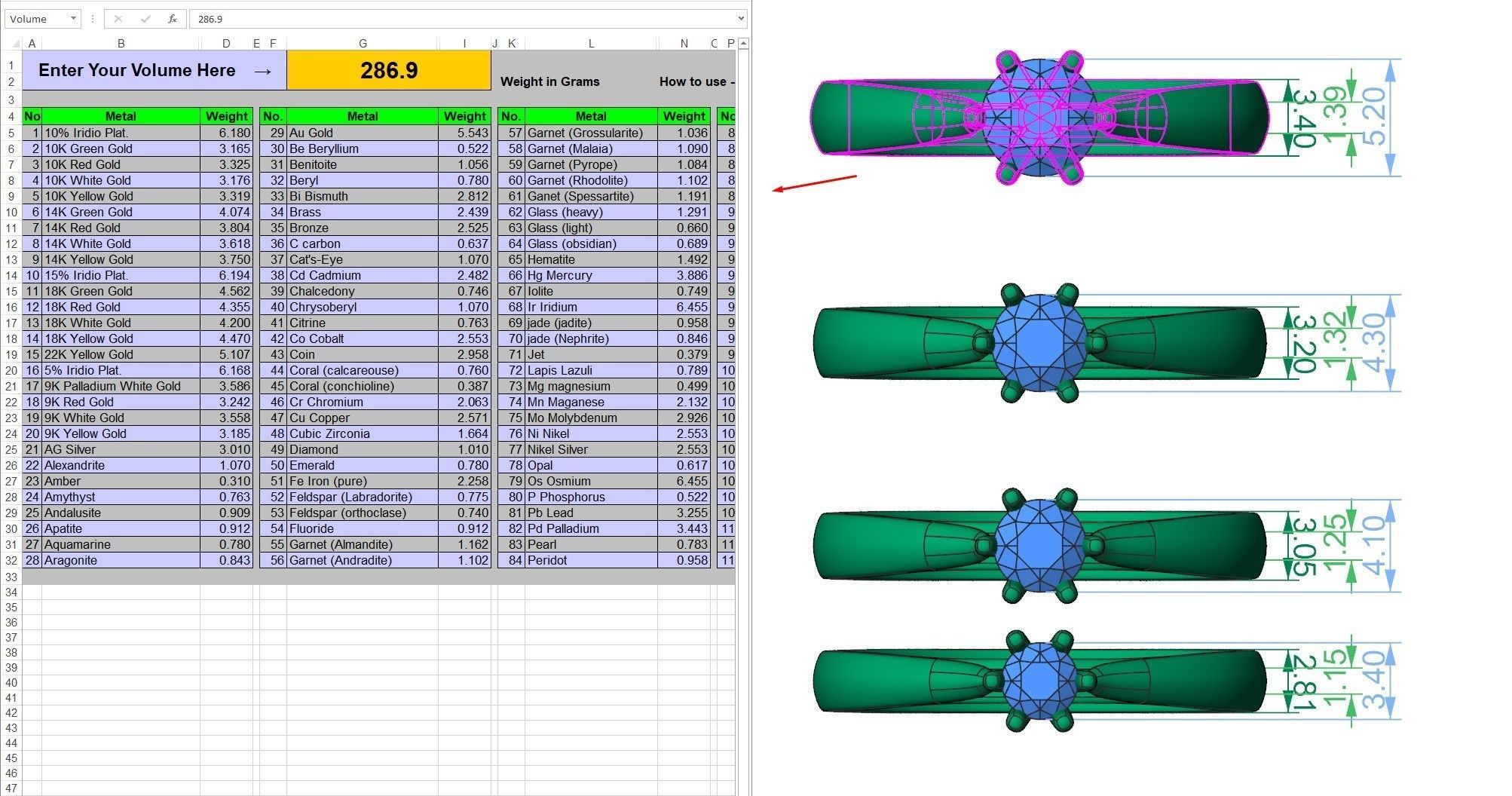 Solitaire ring N15 3D print model_41