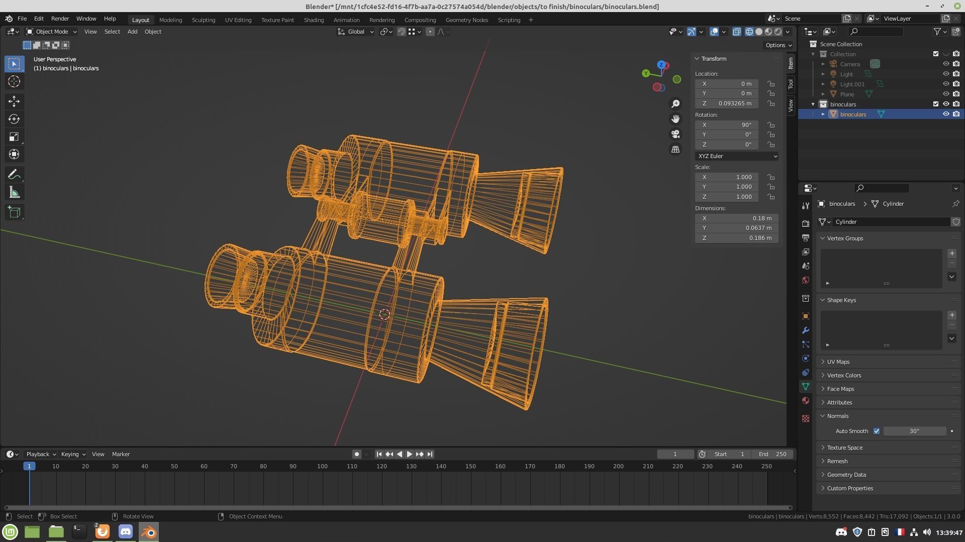 Binoculars 3D model_21