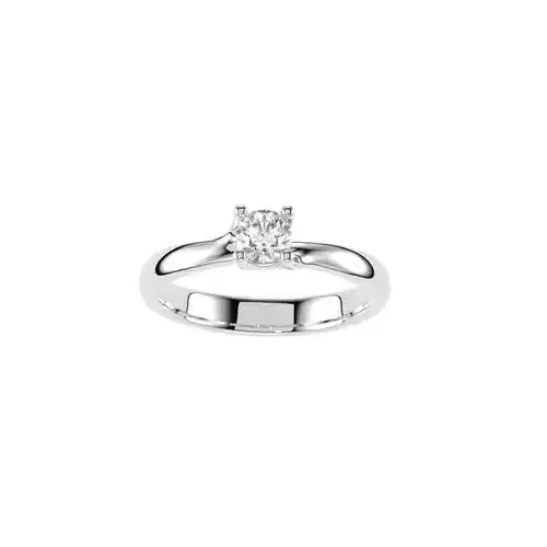 Solitaire rings organic style N12 3D print model