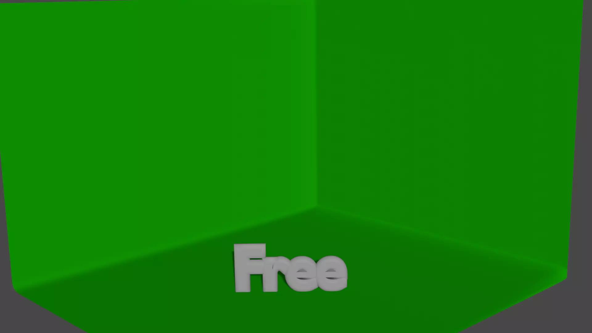 Green screen Free low-poly 3D model_0