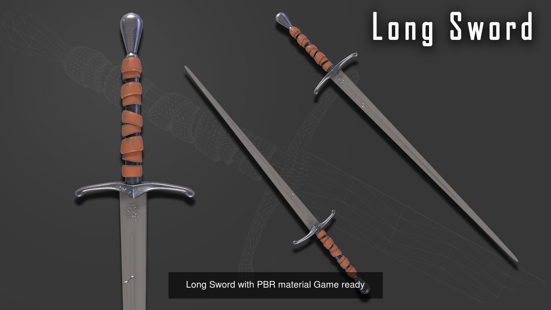 Swords with PBR material Game ready 3D Model Collection_8