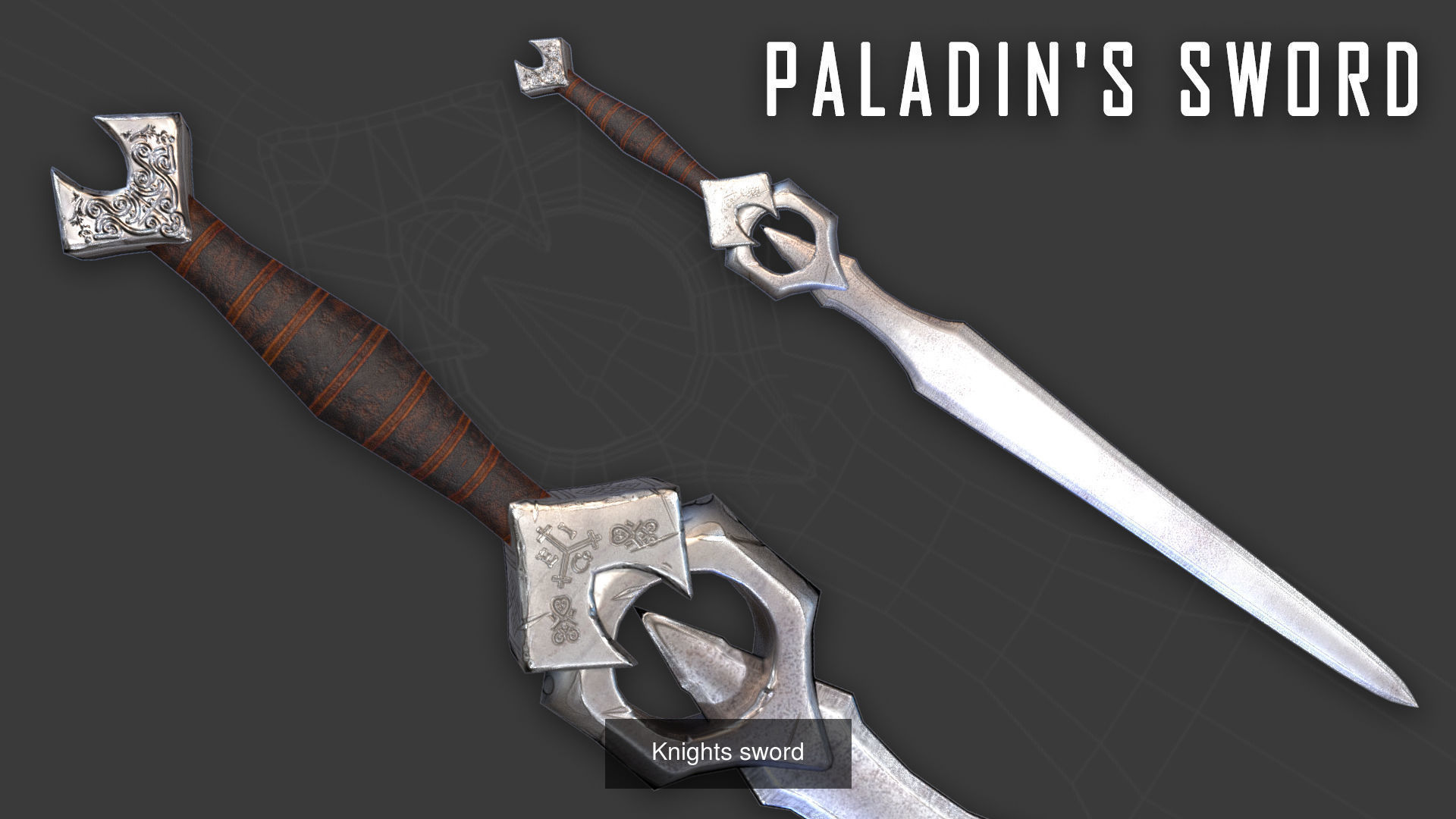 Swords with PBR material Game ready 3D Model Collection_6