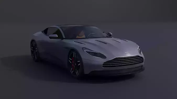 Aston Martin DB11 Low-poly 3D model