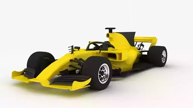 Formula 1 Season 2022 F1 Race Car yellow 