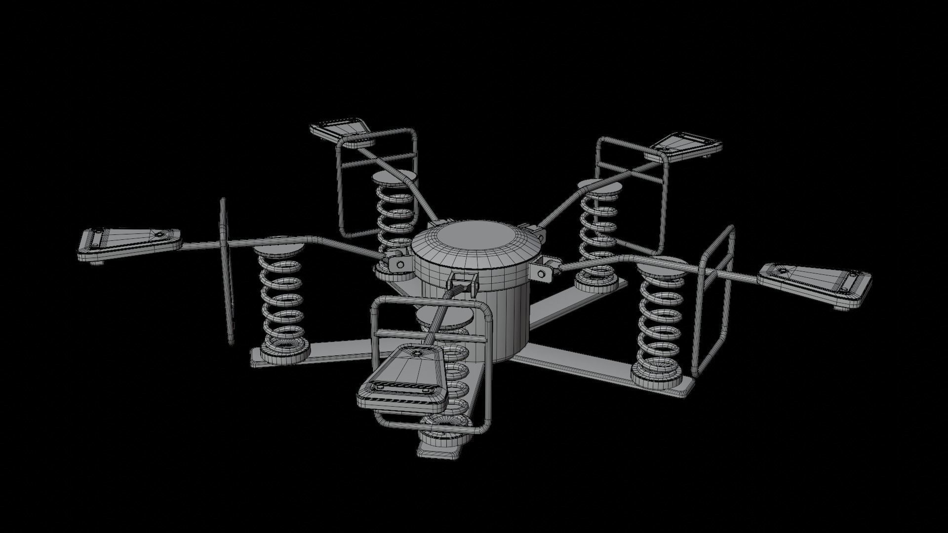Spring Bouncer Low-poly 3D model_15