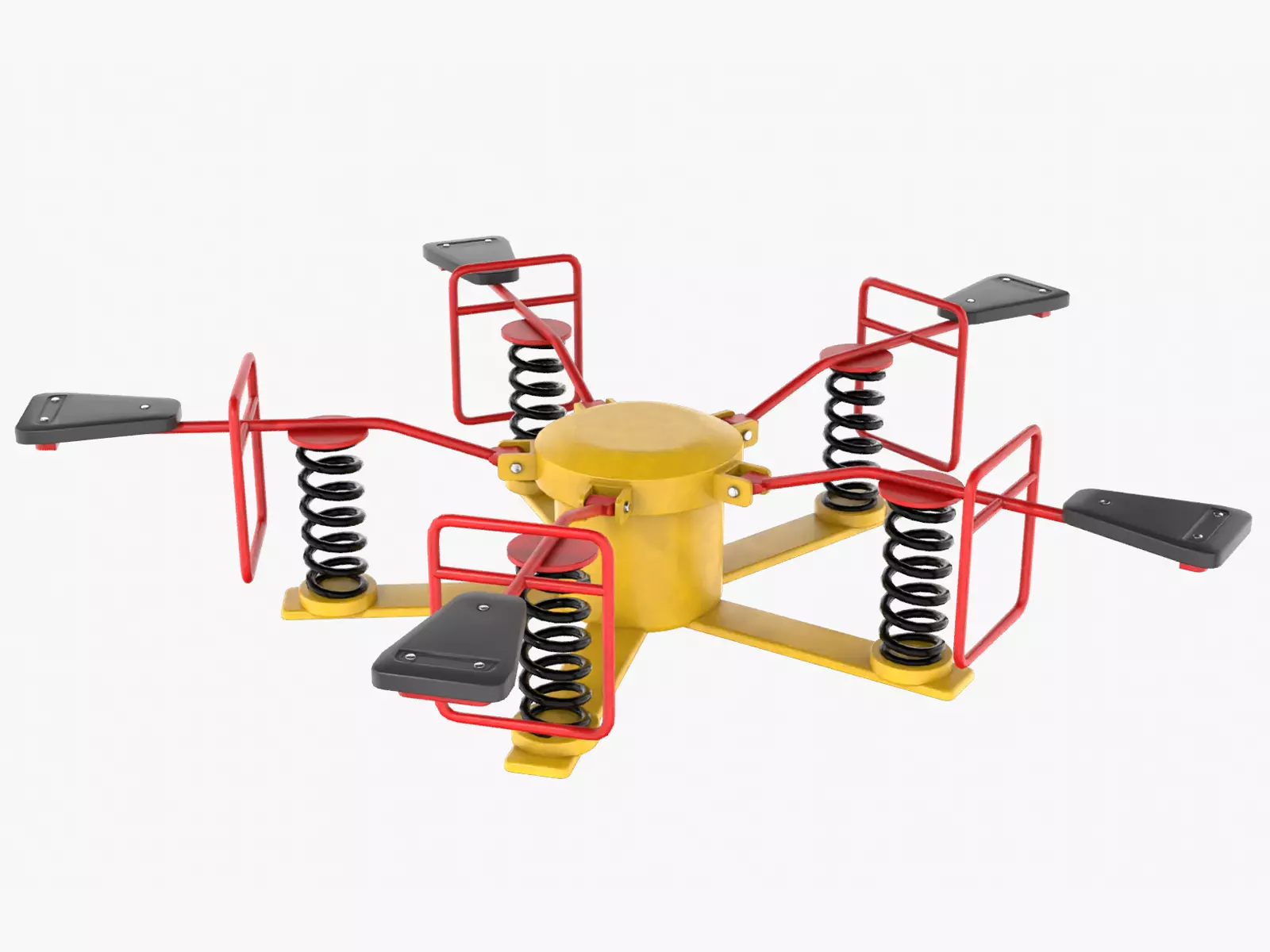 Spring Bouncer Low-poly 3D model_0