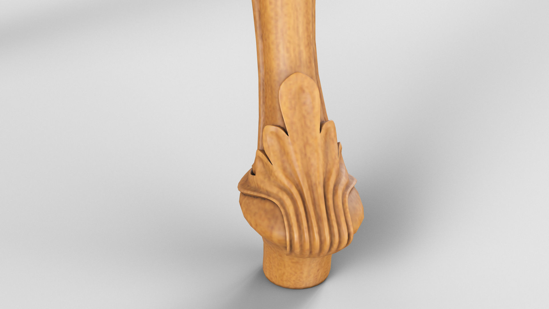 Wooden classic console table 01 03 3D model_6