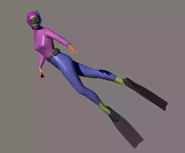 skin scuba 7 3D print model
