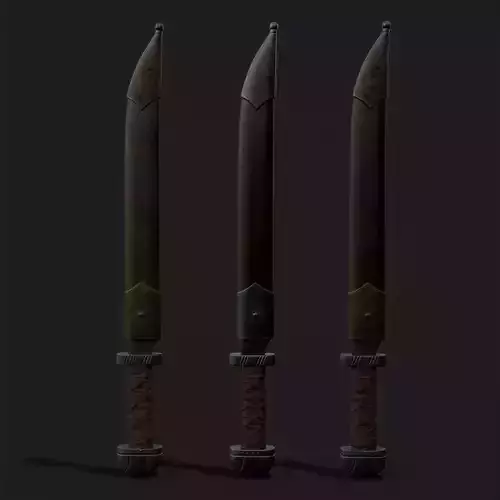 Medieval Germanic Seax Short Sword