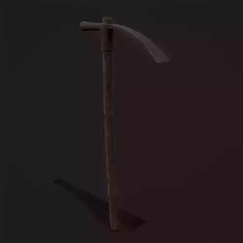 Old Rusting Adz with Handle