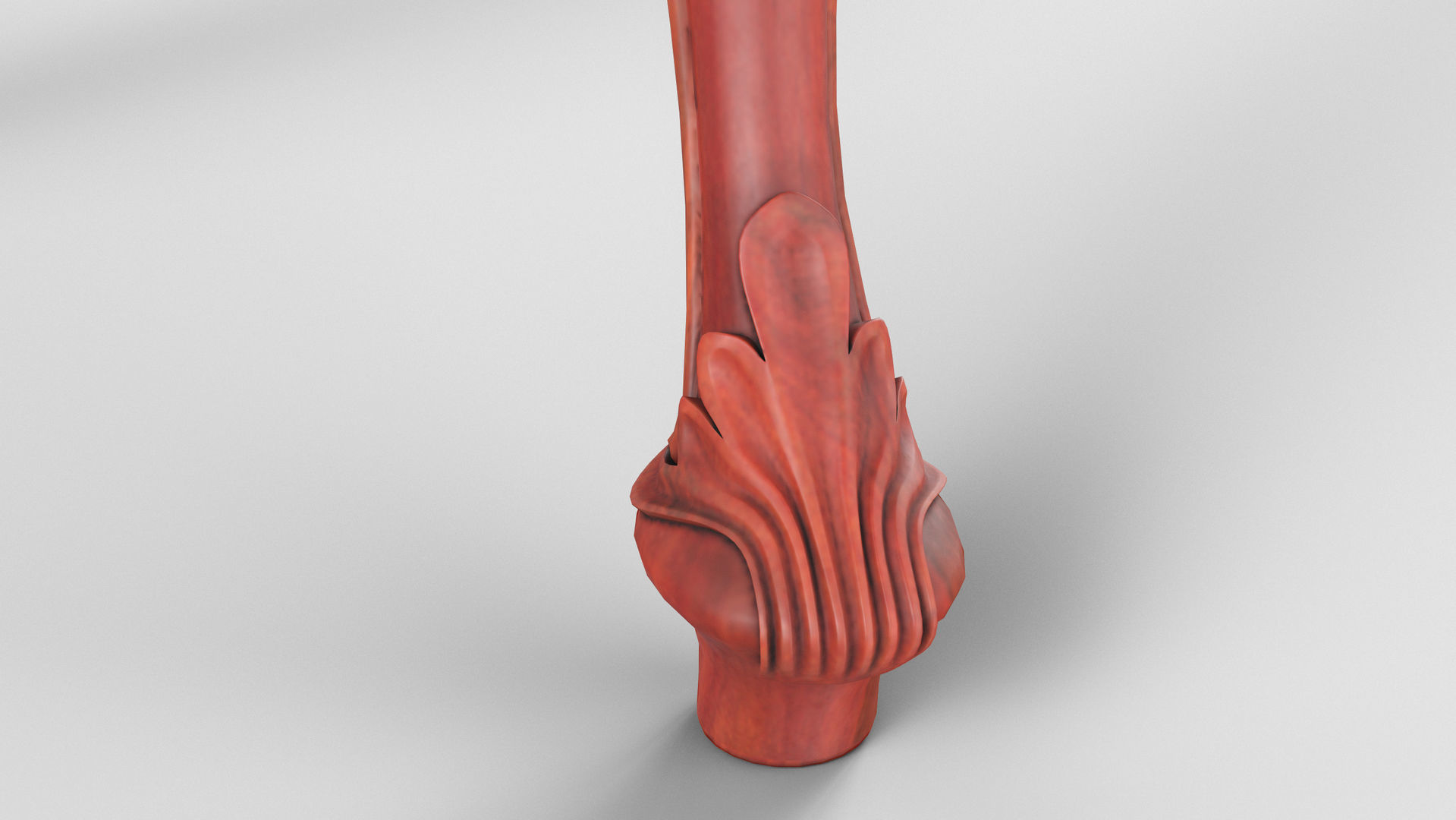 Wooden classic console table 01 04 3D model_6