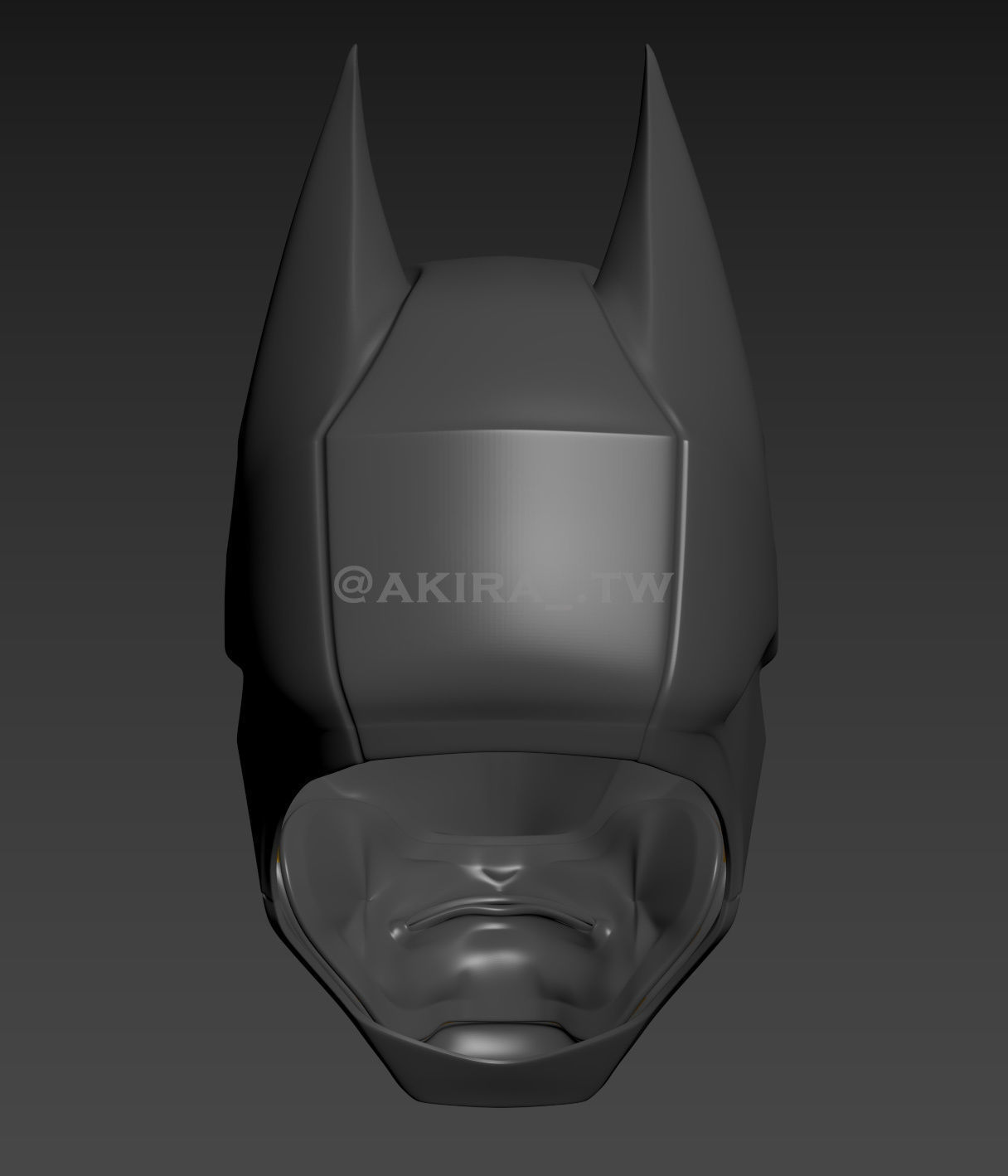 Batman Samurai Helmet Cosplay 3D print model_11