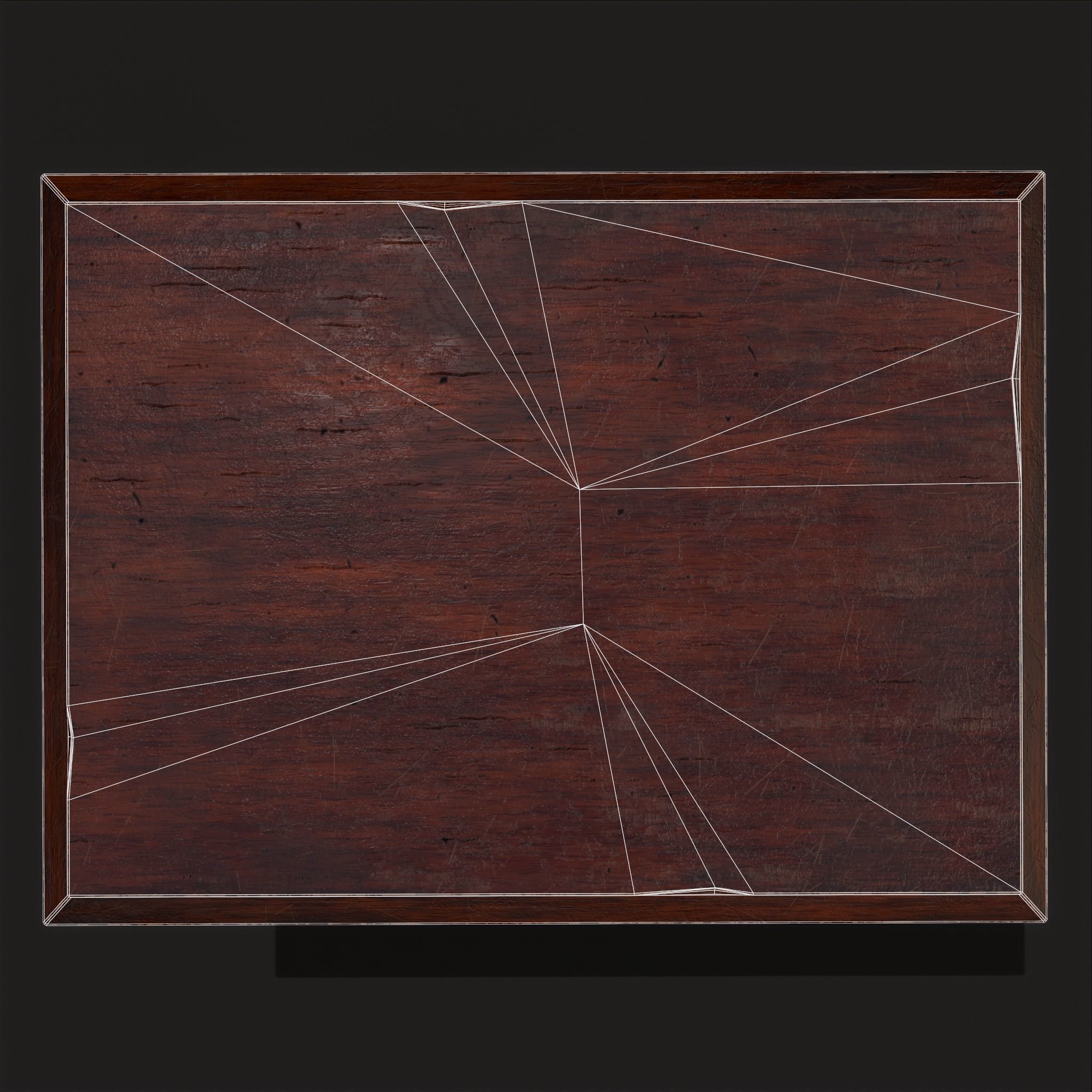 Quality Medieval Elegant End Table Low-poly 3D model_12