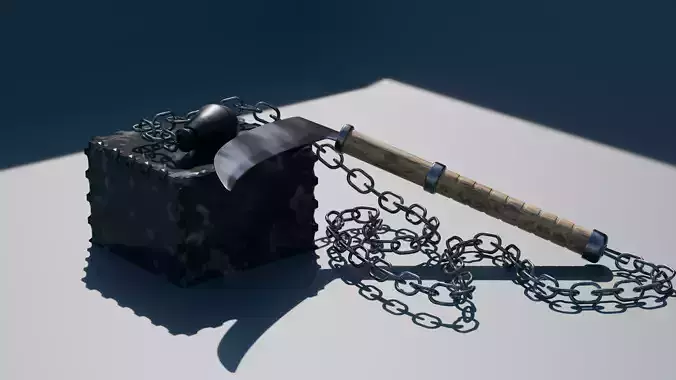 Chain and Sickle 3D Model 