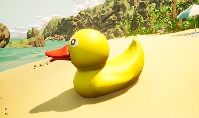 Classic Rubber Duck Shower Toy FREE MODEL Free low-poly 3D model