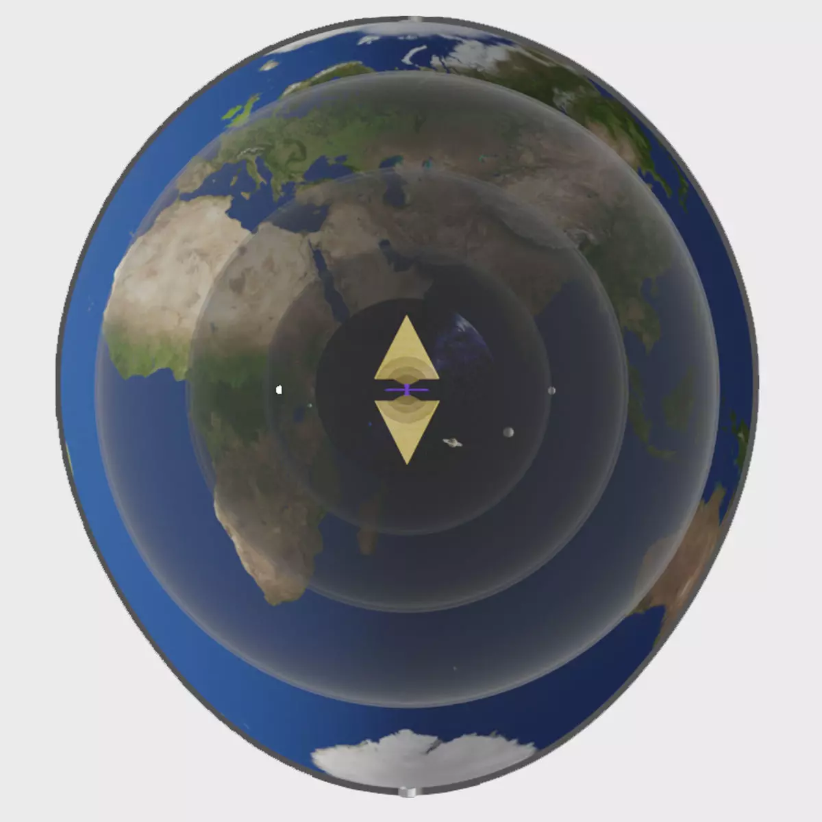 Hollow Earth 3D Model animation 1 Year  3D model_0