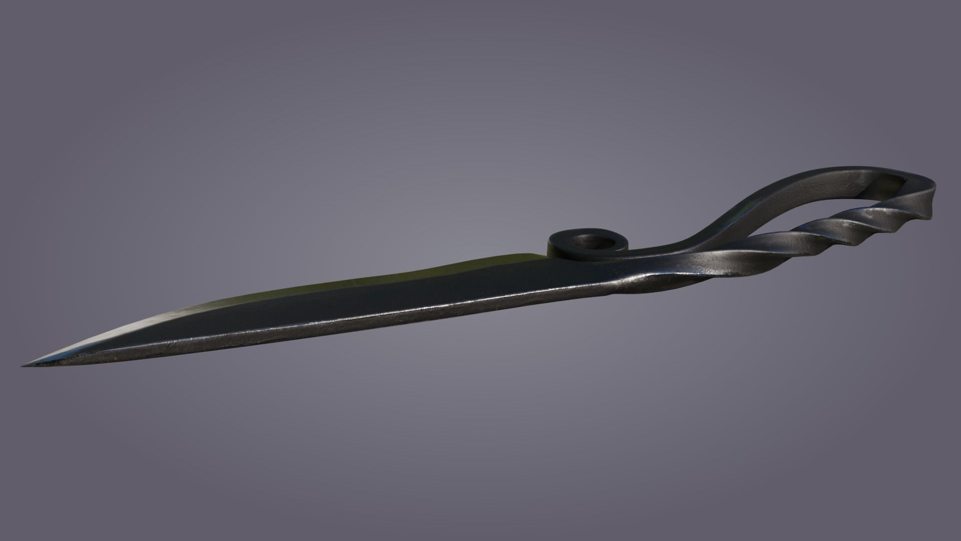 Blacksmith knife 3D model_5