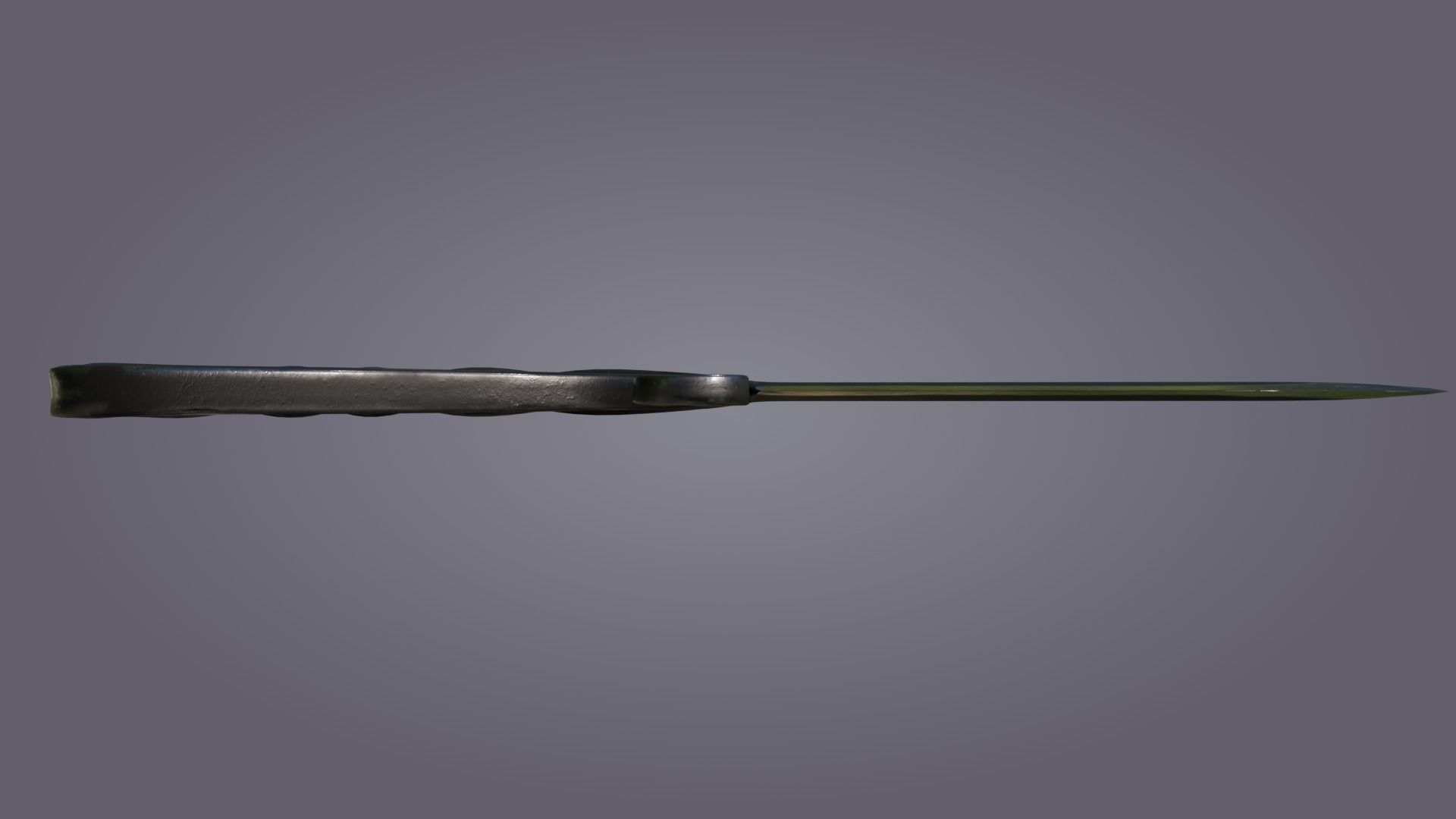 Blacksmith knife 3D model_2