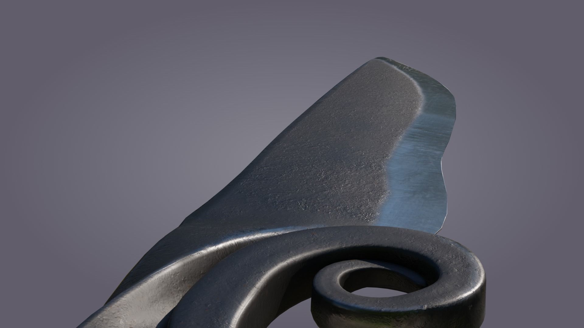 Blacksmith knife 3D model_4