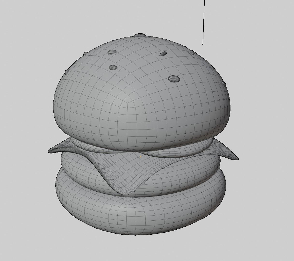 Burger low-poly ready to game Low-poly 3D model_13