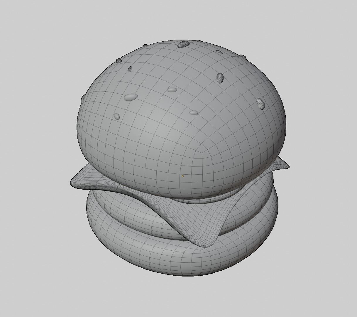 Burger low-poly ready to game Low-poly 3D model_15