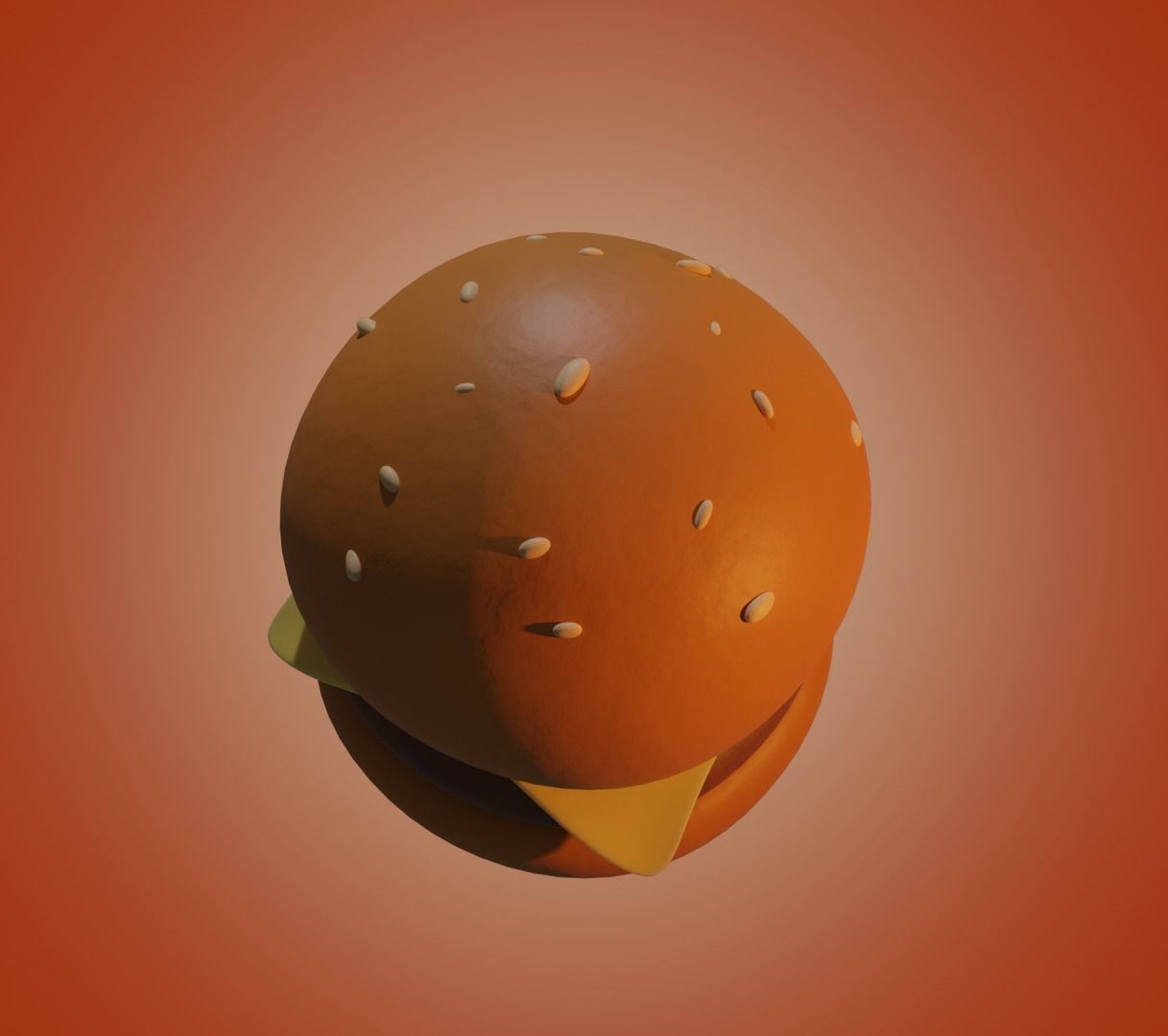 Burger low-poly ready to game Low-poly 3D model_3