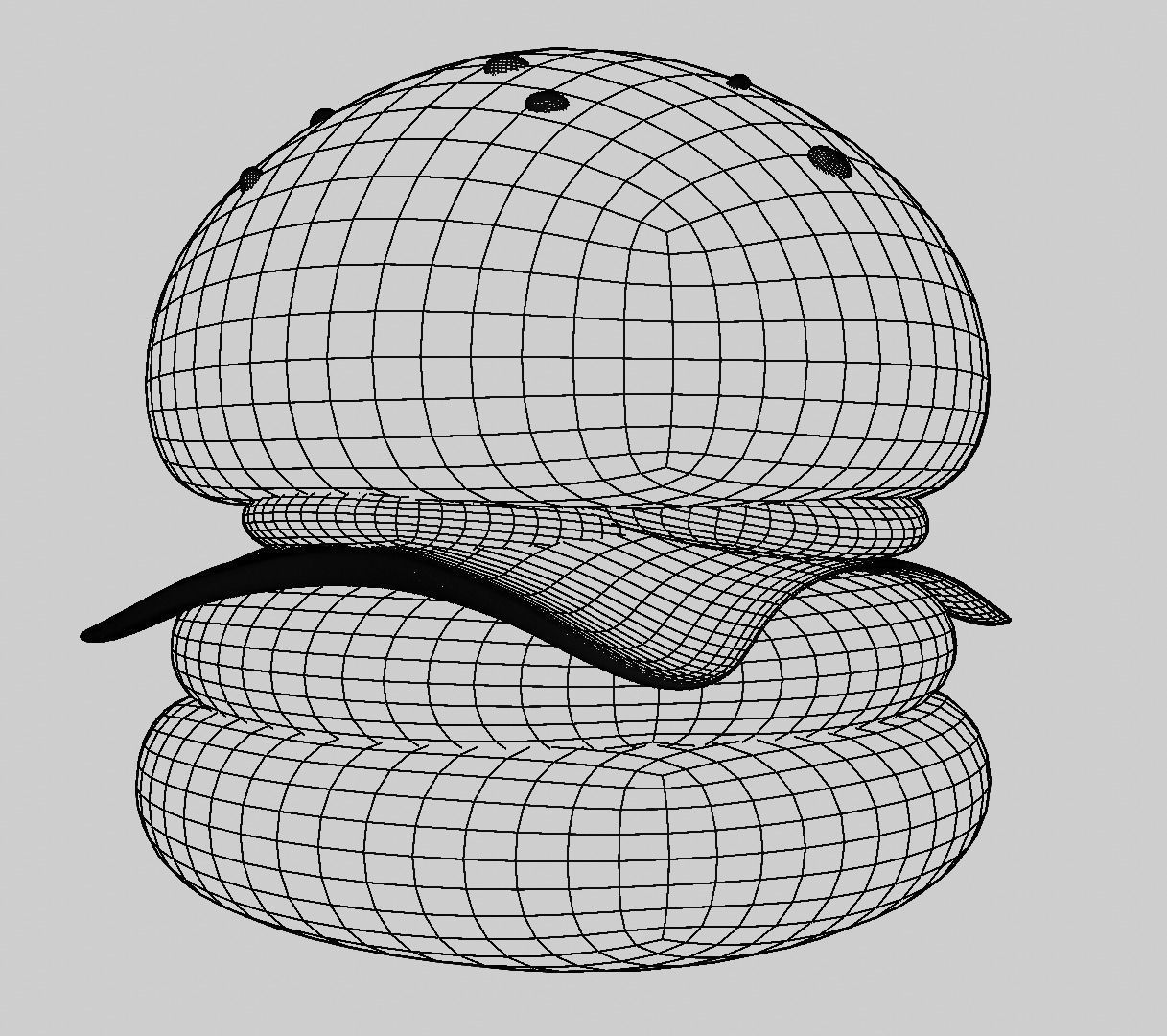 Burger low-poly ready to game Low-poly 3D model_9