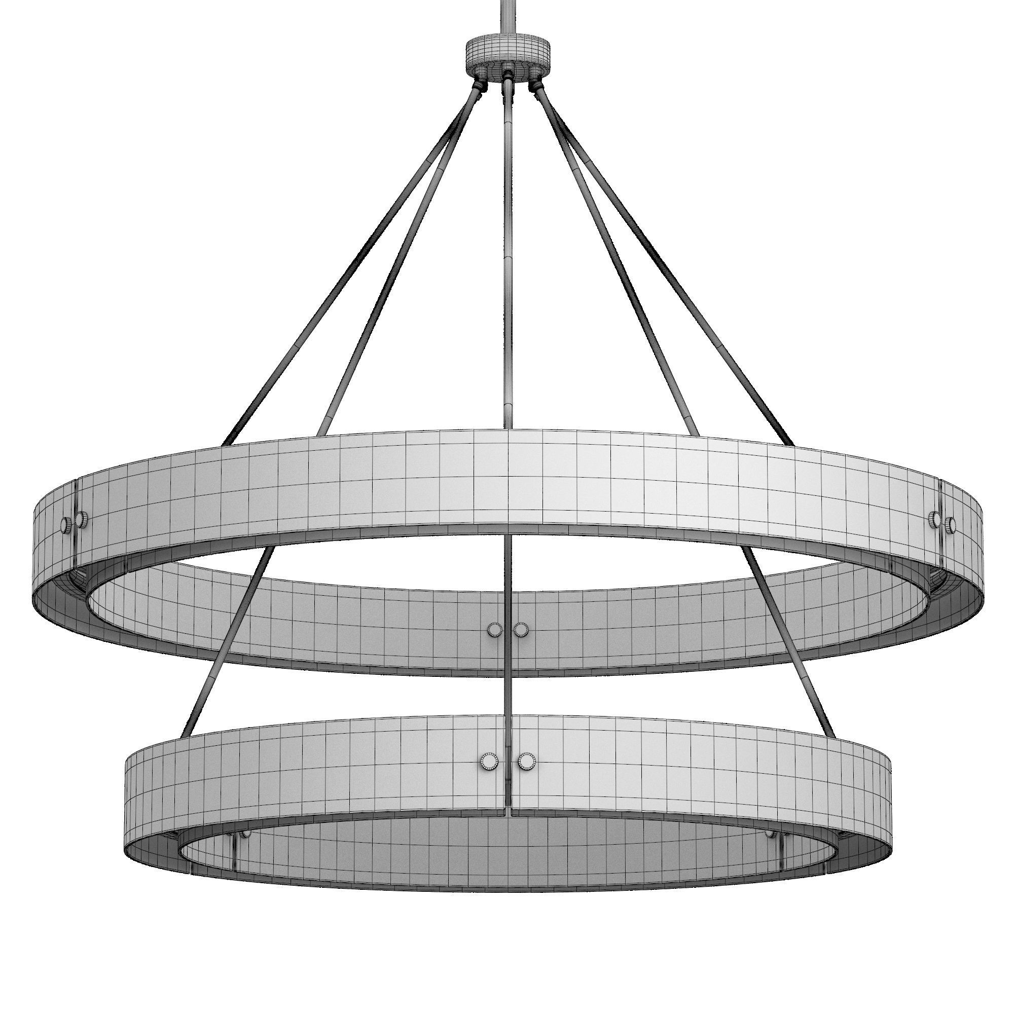 VOUVRAY TWO-TIER ROUND CHANDELIER 60 3D model_7