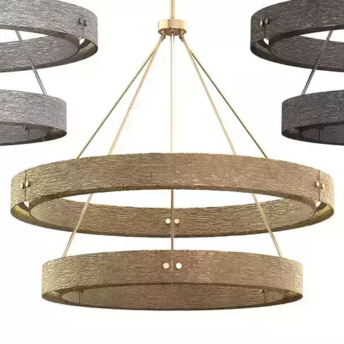 VOUVRAY TWO-TIER ROUND CHANDELIER 60 3D model