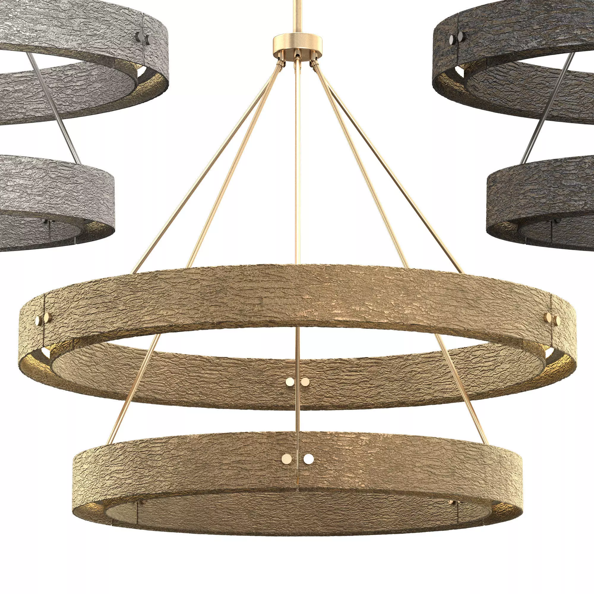 VOUVRAY TWO-TIER ROUND CHANDELIER 60 3D model_0