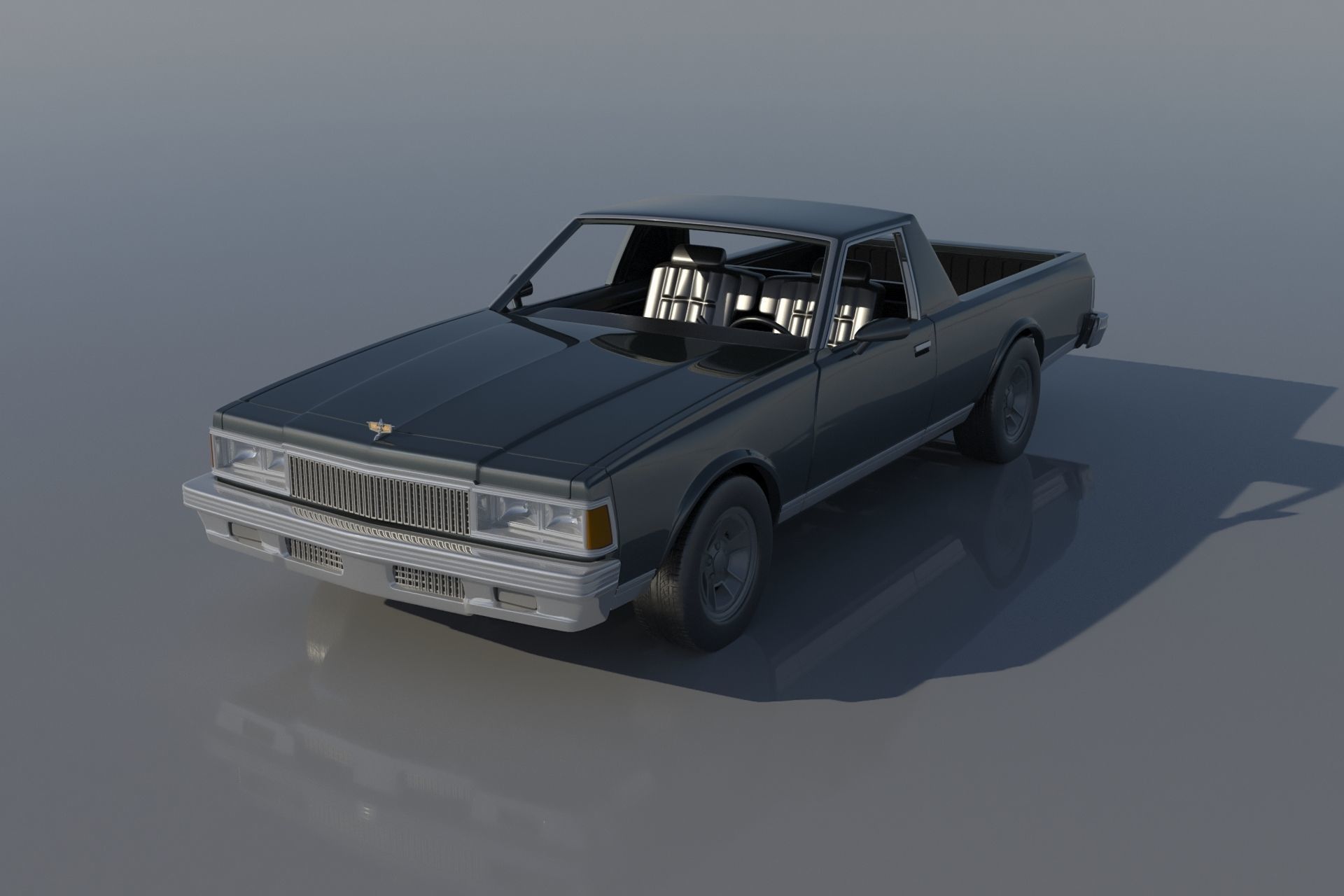 Chevrolet Caprice Pickup 1977  3D print model_8