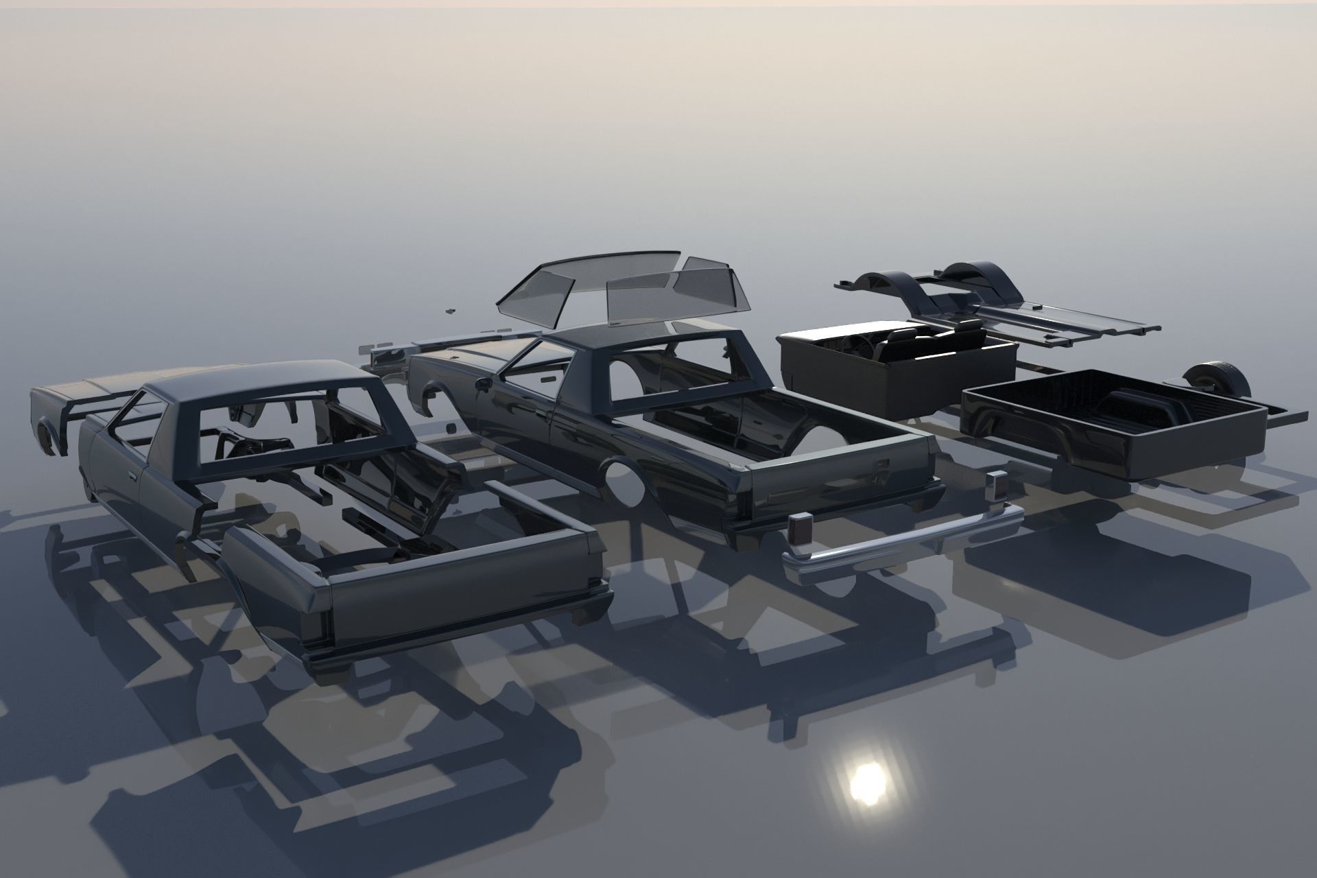 Chevrolet Caprice Pickup 1977  3D print model_11